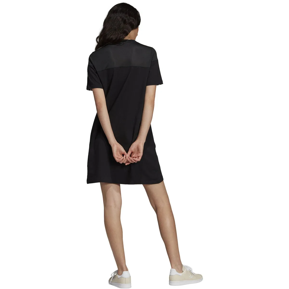 Adidas Originals Drapey Silhouette Womens T-Shirt Dress Black