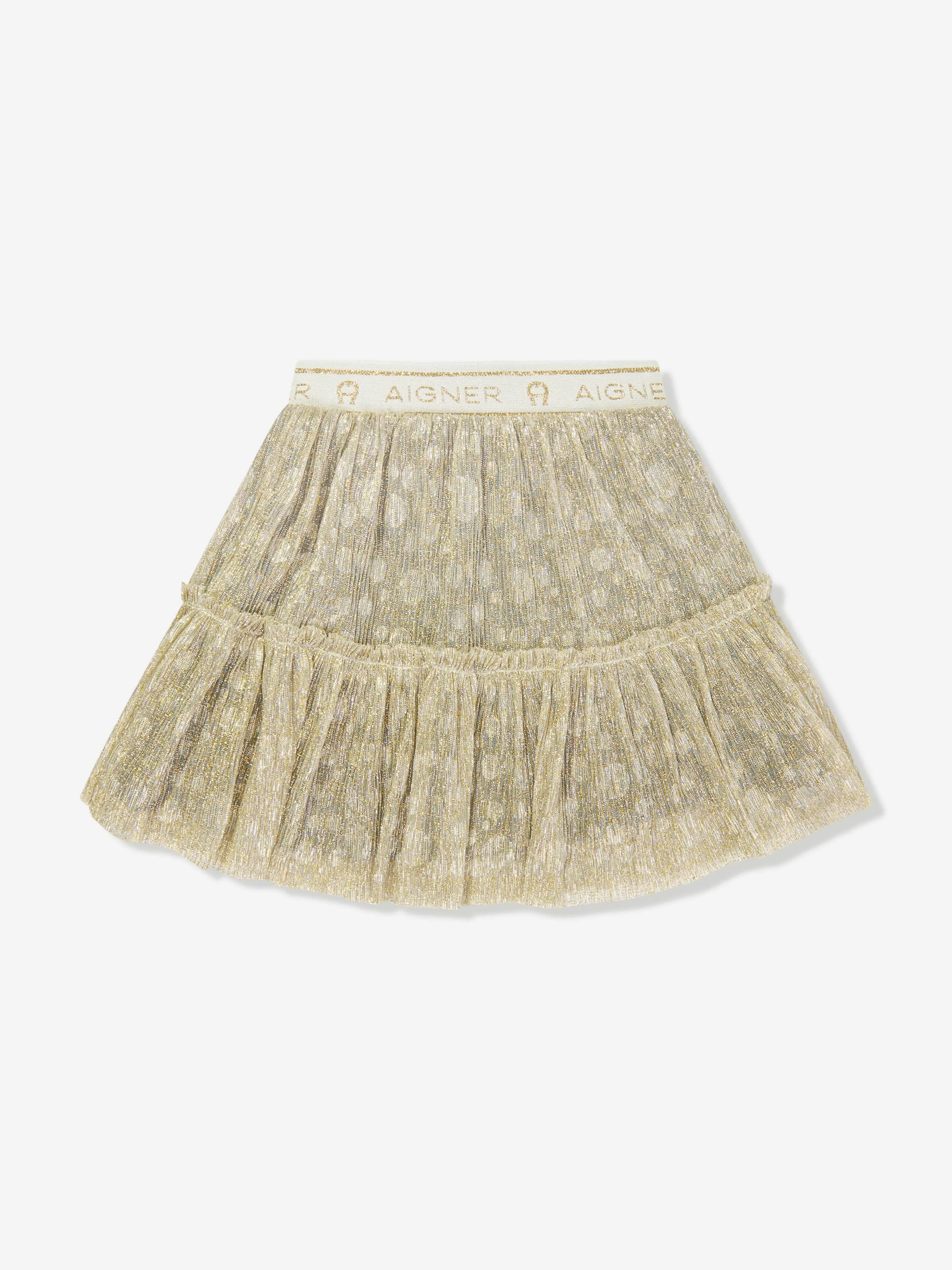 Aigner Baby Girls Tulle Skirt in Beige