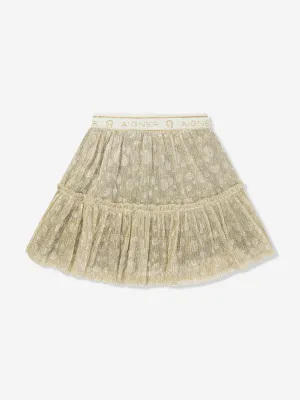 Aigner Baby Girls Tulle Skirt in Beige