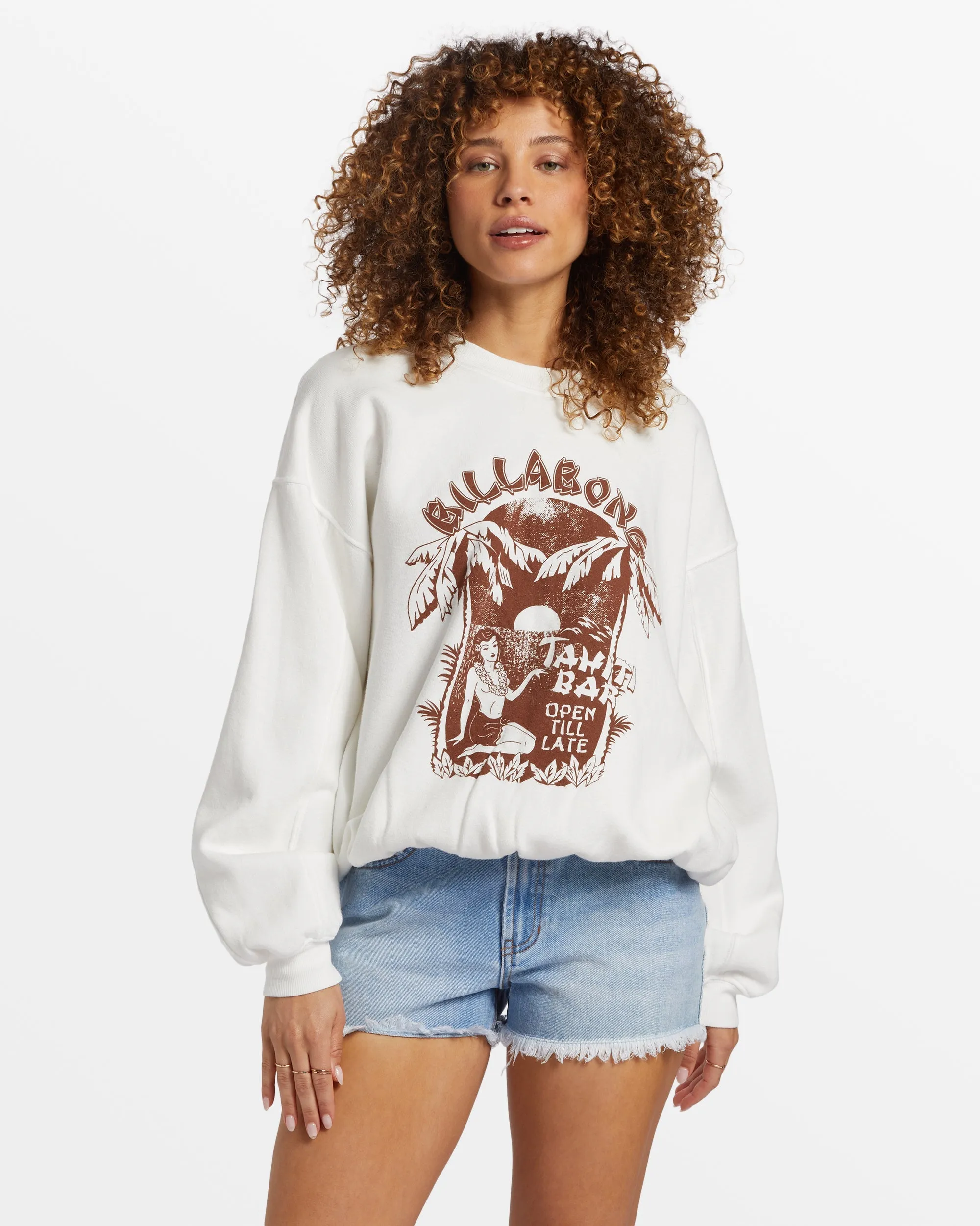 Aloha Kendal Crew Neck Sweatshirt - Salt Crystal