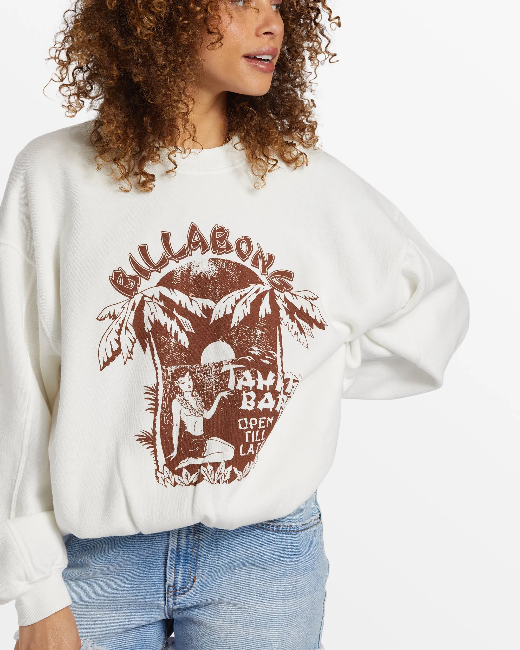 Aloha Kendal Crew Neck Sweatshirt - Salt Crystal