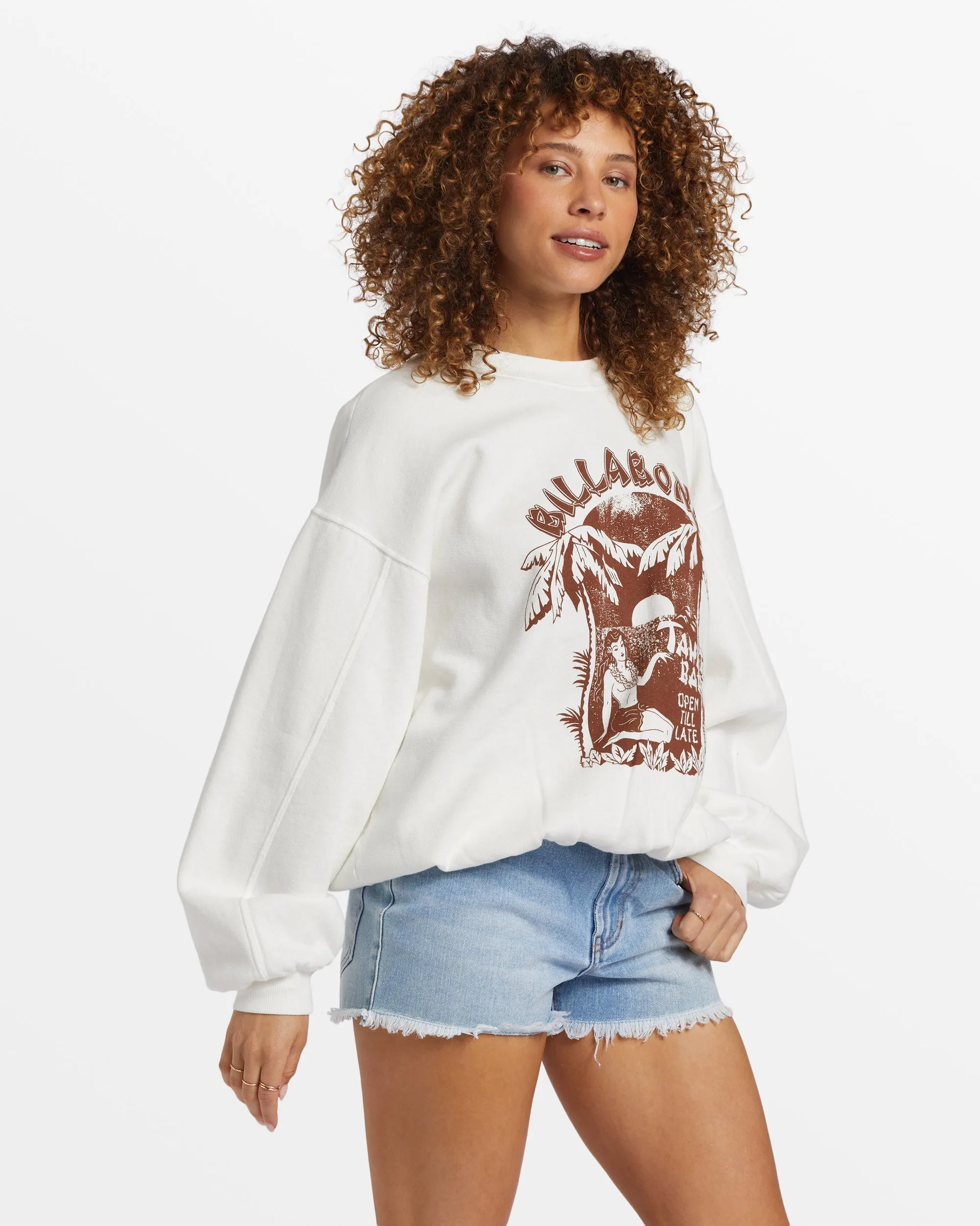 Aloha Kendal Crew Neck Sweatshirt - Salt Crystal