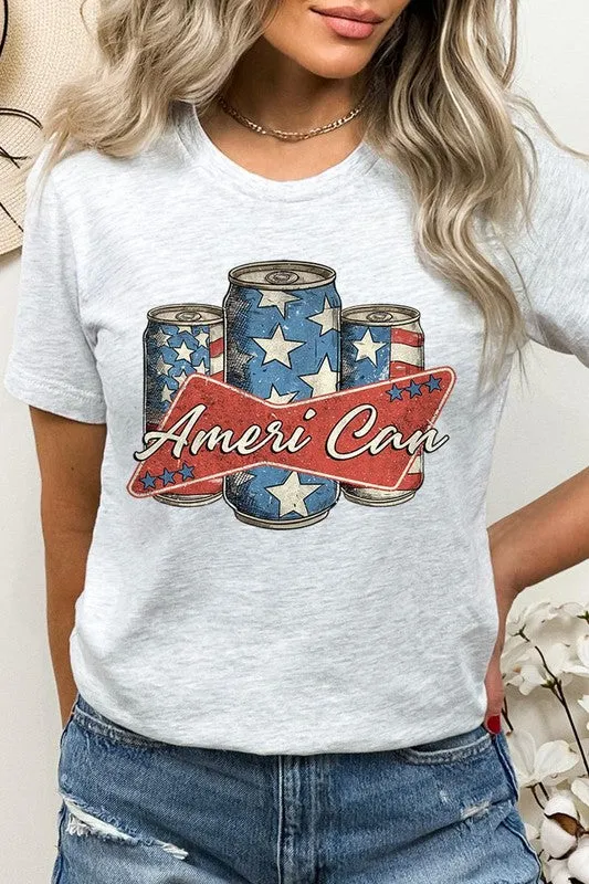 Ameri Can 4th Of July Graphic T Shirts