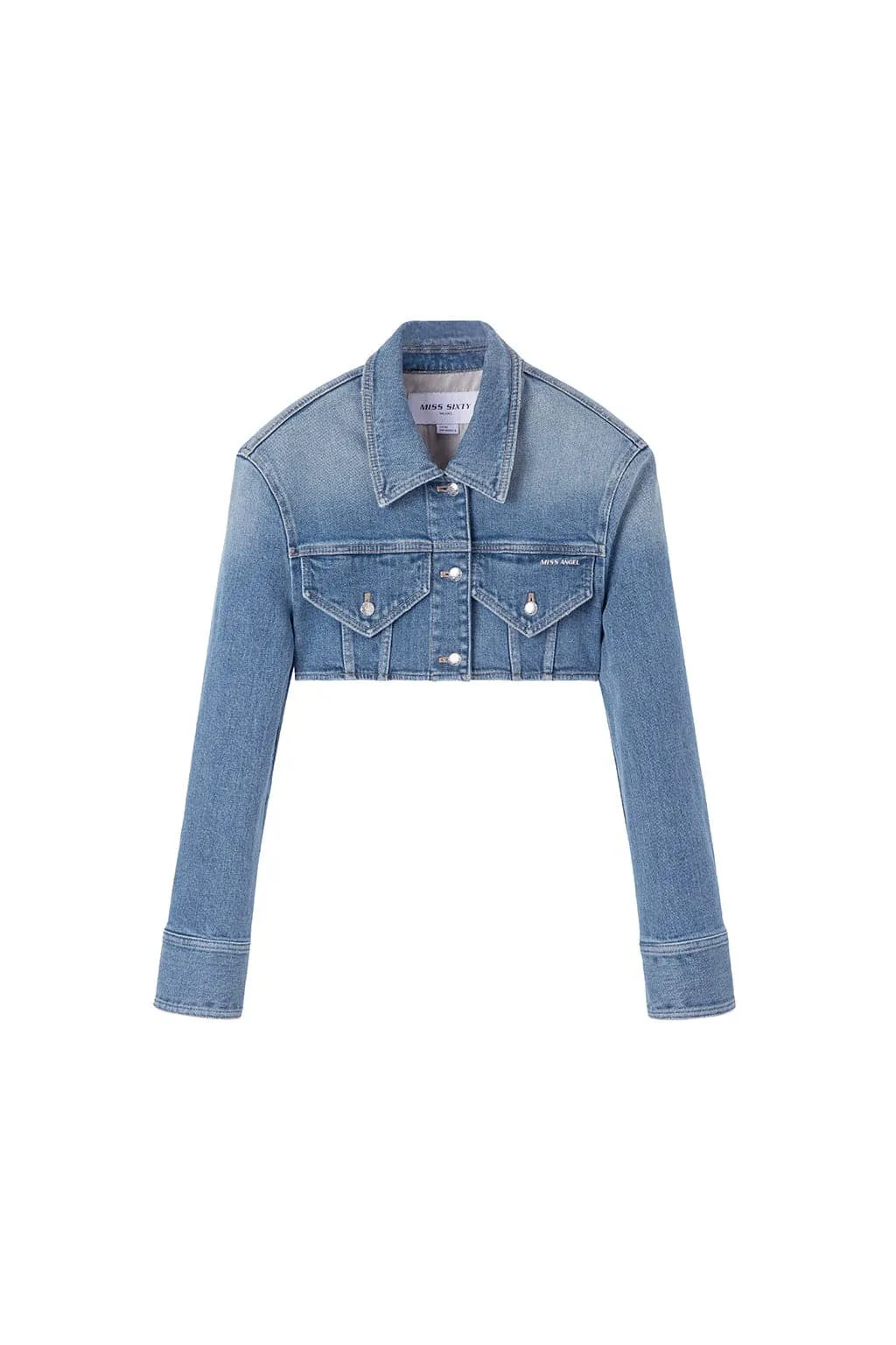 Angel Collection Vintage Cropped Denim Jacket