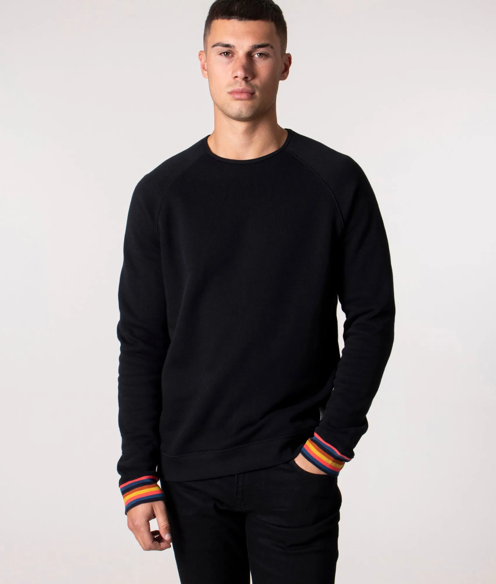 Artist Stripe Cuff Sweatshirt