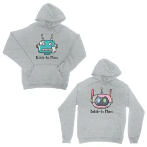 Bibib-bi Mine Grey Matching Hoodies Couple Funny Anniversary Gift