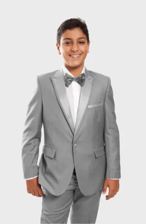 Boys Light Grey Tuxedo