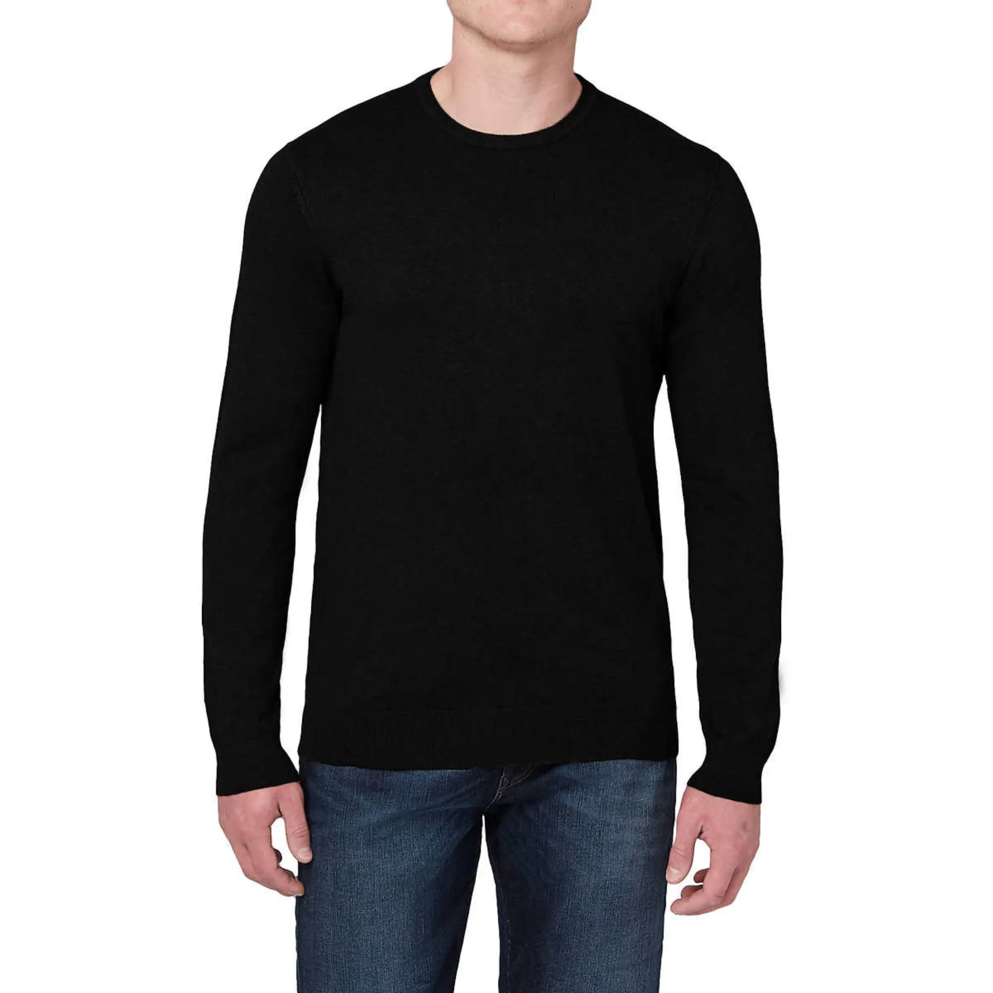 Buffalo David Bitton Men’s Crew Neck Soft Knit Mid-Weight Pullover Sweater