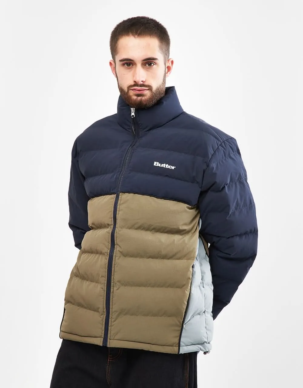 Butter Goods Puffer Jacket - Navy