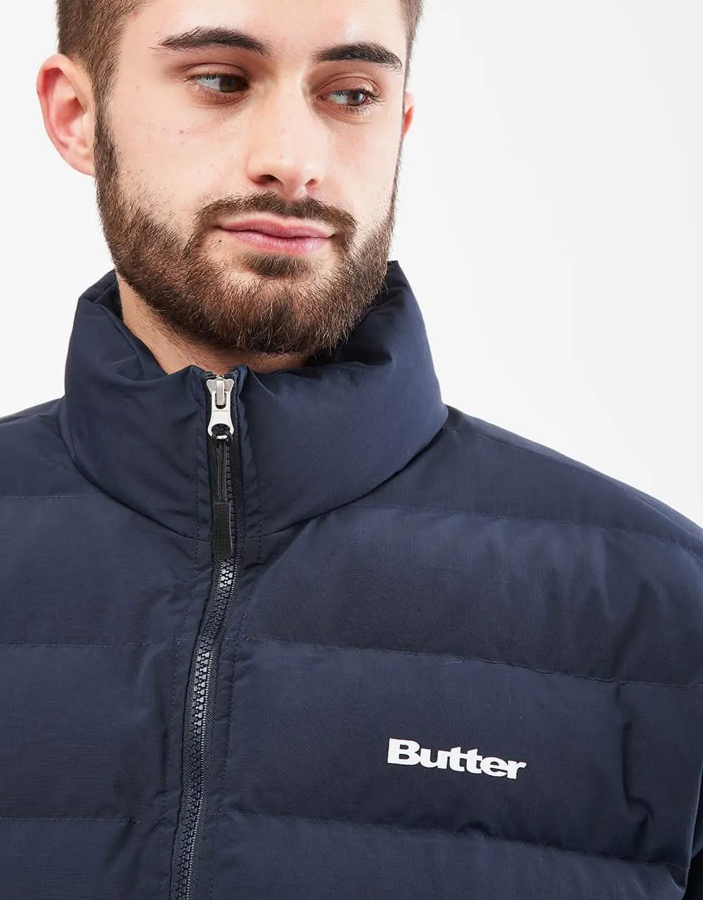 Butter Goods Puffer Jacket - Navy