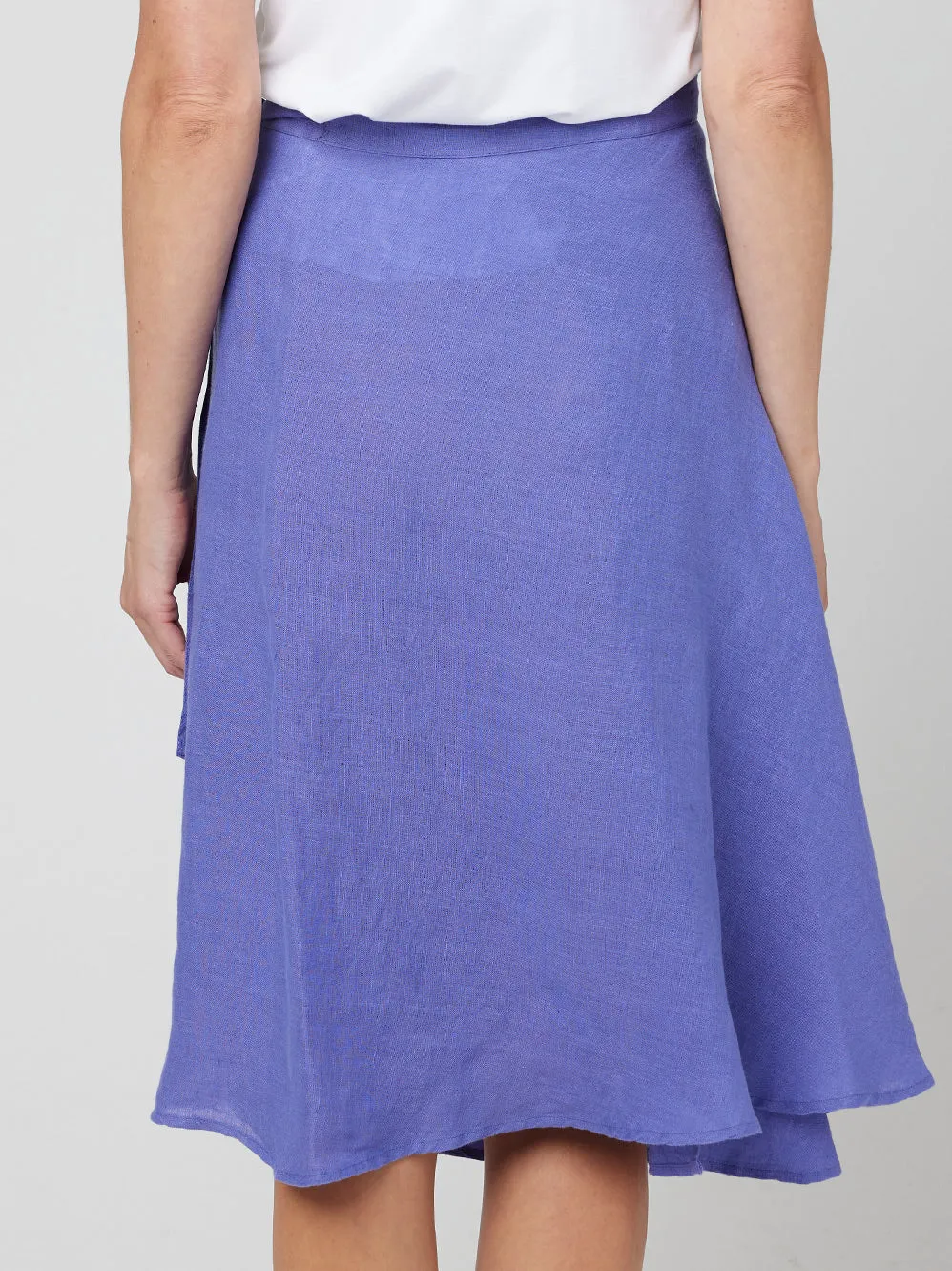 CAKE LINEN WRAP SKIRT