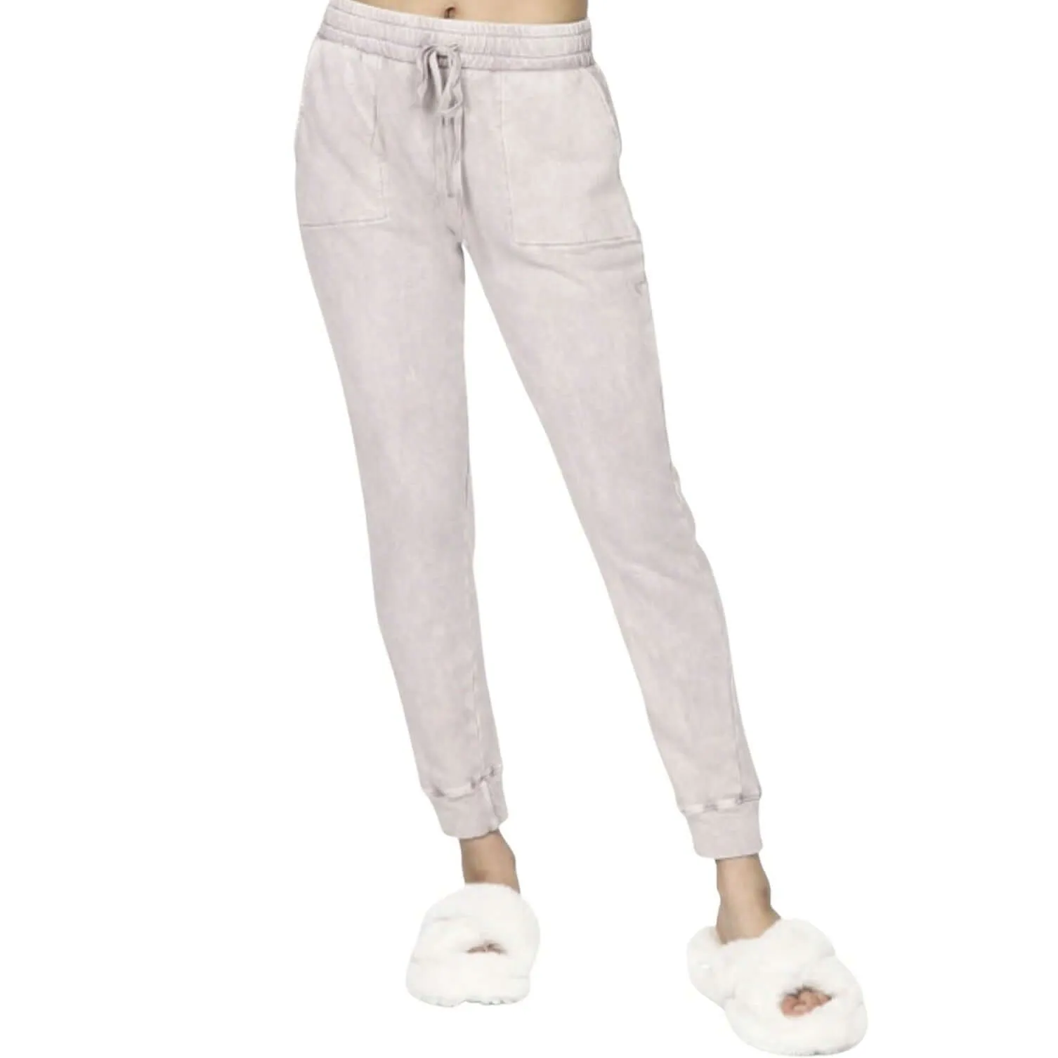 Cotton Mineral Washed Joggers Made in USA - Clearance Final Sale