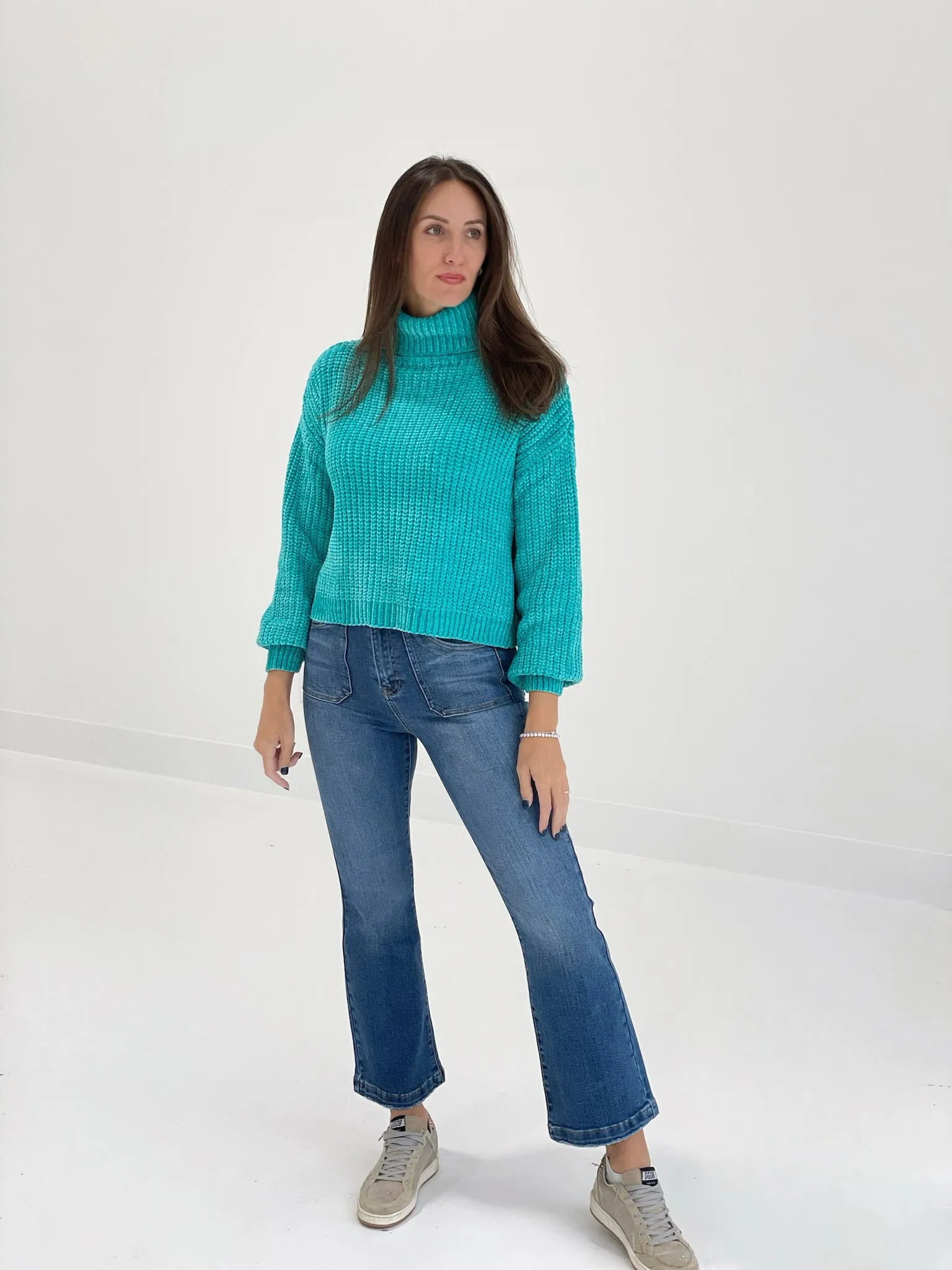 Crystal Clear Sweater - Turquoise