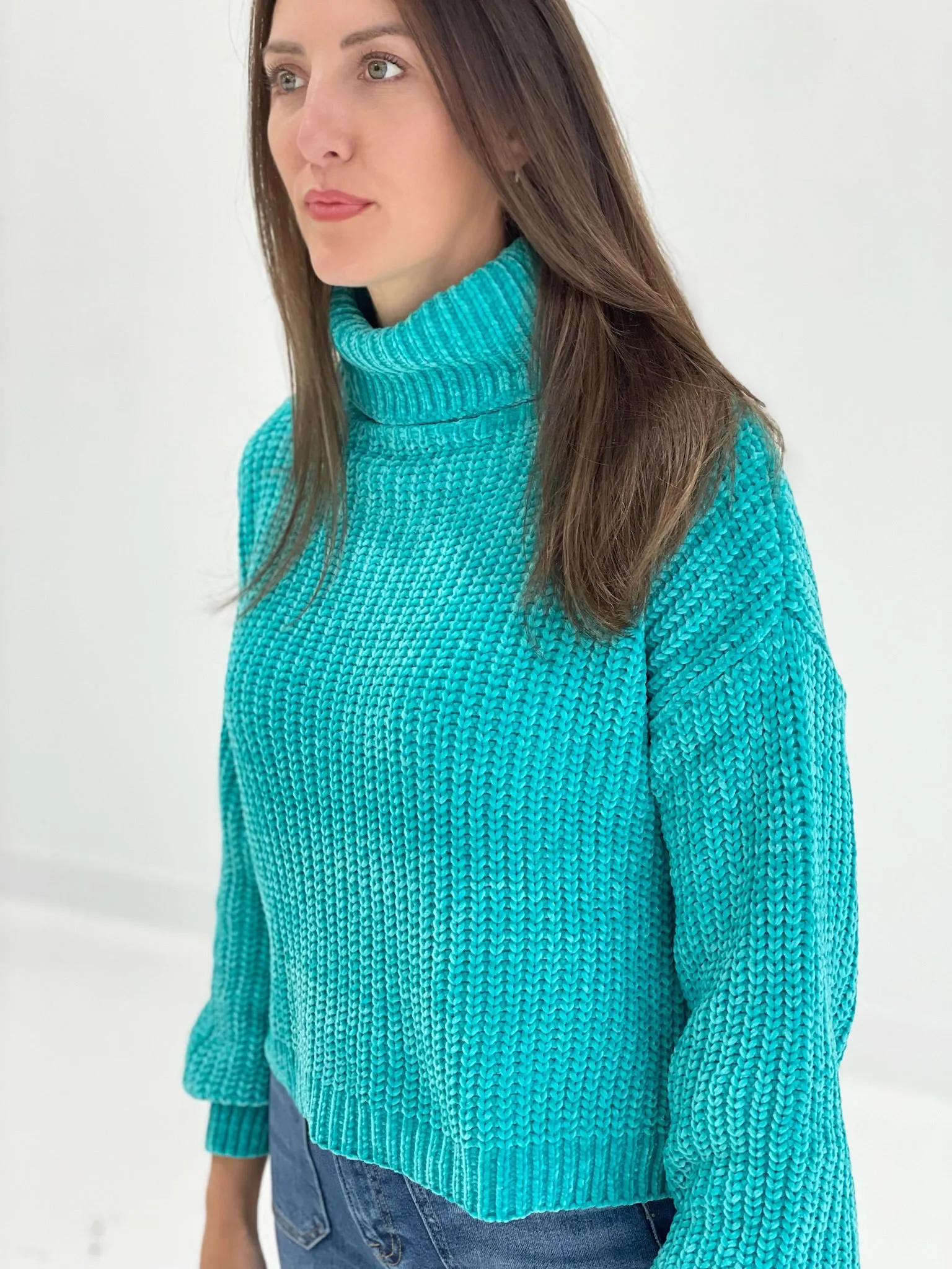 Crystal Clear Sweater - Turquoise