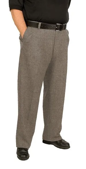 Davis 94X V1 Heather Gray Flat Front Expandable Waistband Base Umpire Pants