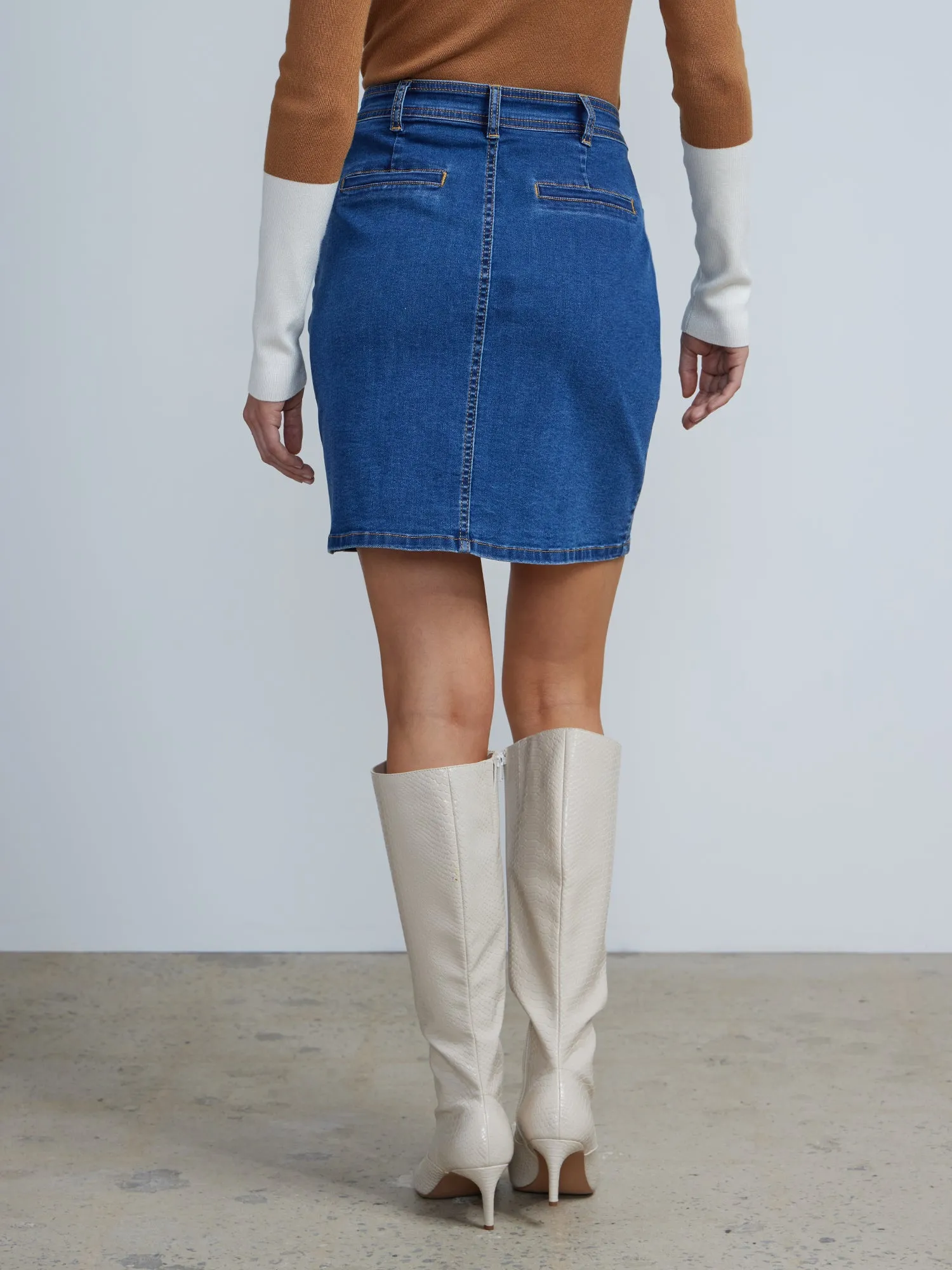 Denim Mini Skirt