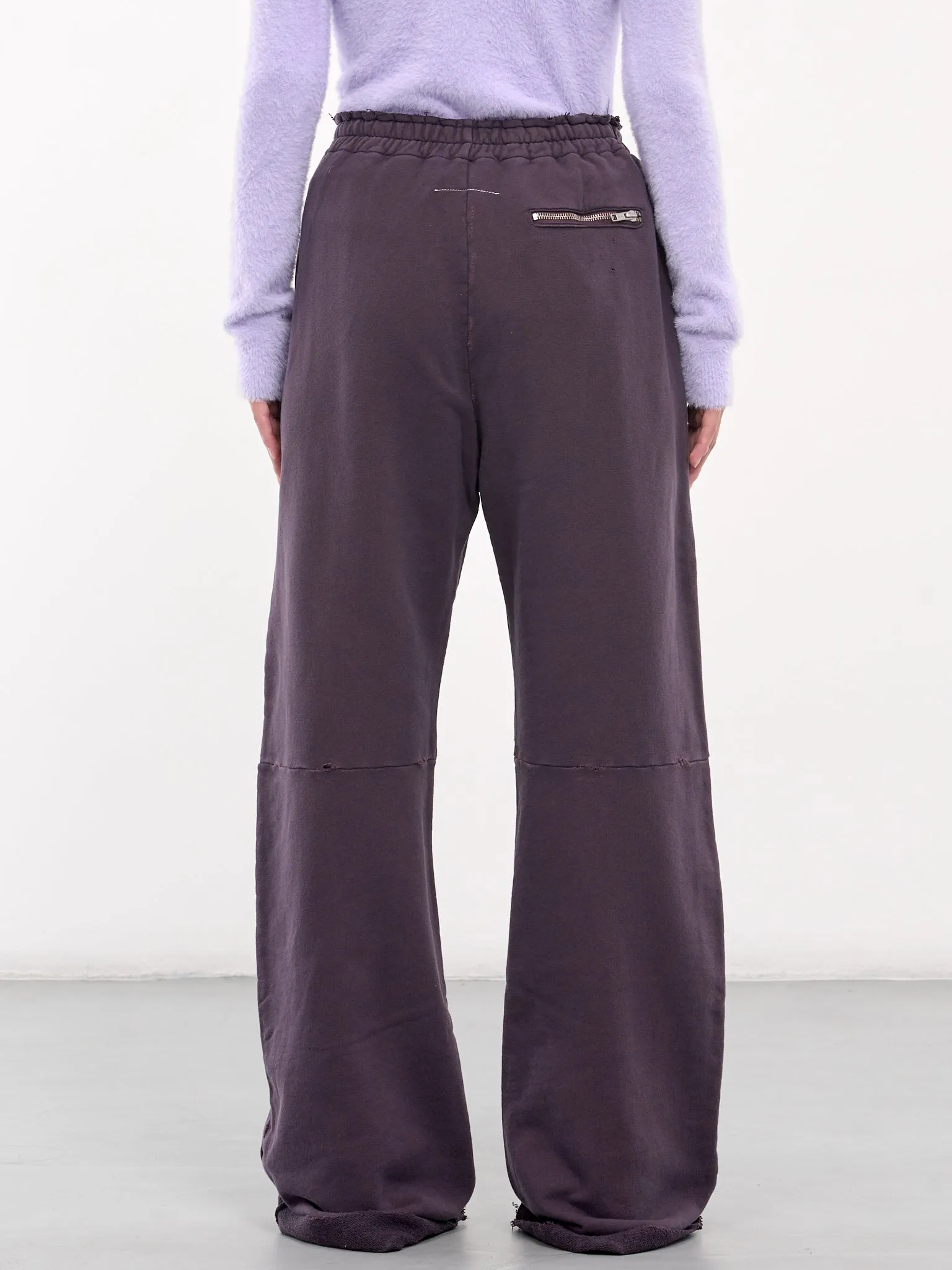 Distressed Sweatpants (S62KB0214-M25004-DARK-PURPLE)