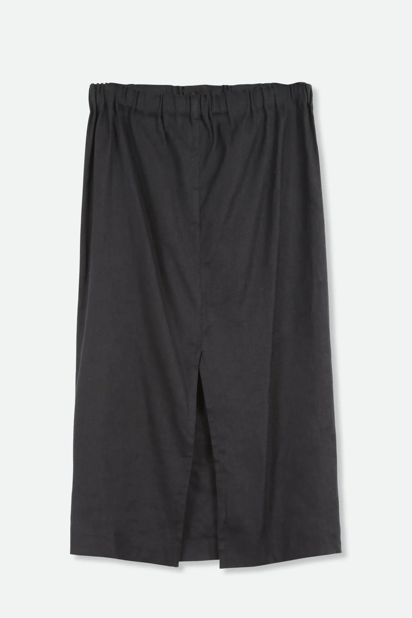 DRAWSTRING EASY SKIRT IN LINEN COTTON STRETCH