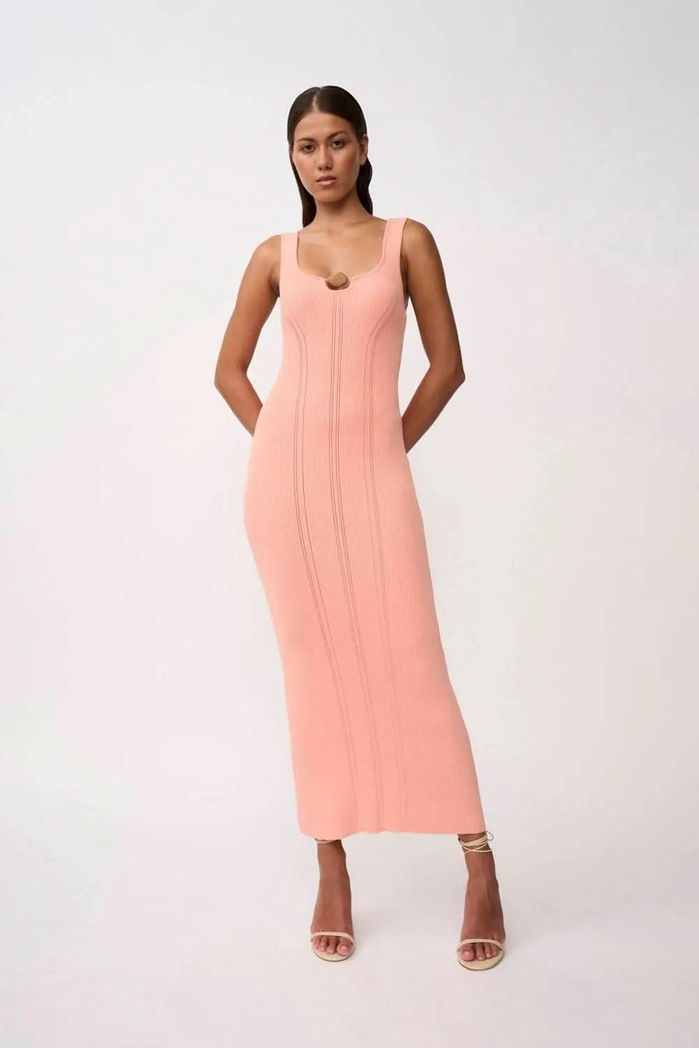 Eco Bead Knit Midi Dress