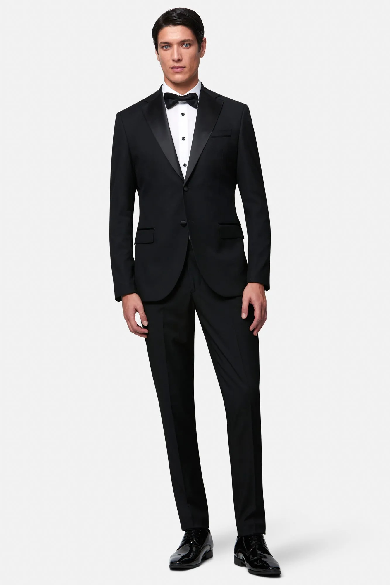 Edina Black 2PC Tuxedo with Shirt and Bow Tie