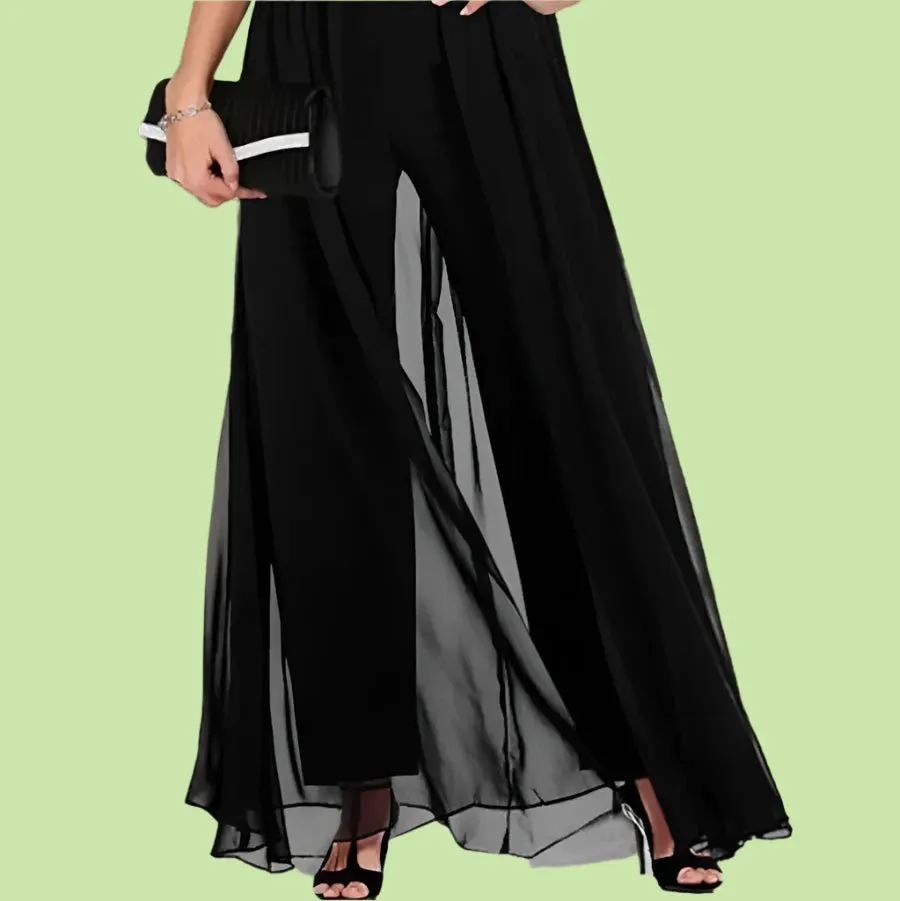 Elegant V-Neck Sleeveless Black Jumpsuit