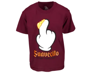 Finger Scoop Burgundy Tee