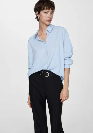 Fluid long-sleeved shirt - Light/pastel Blue