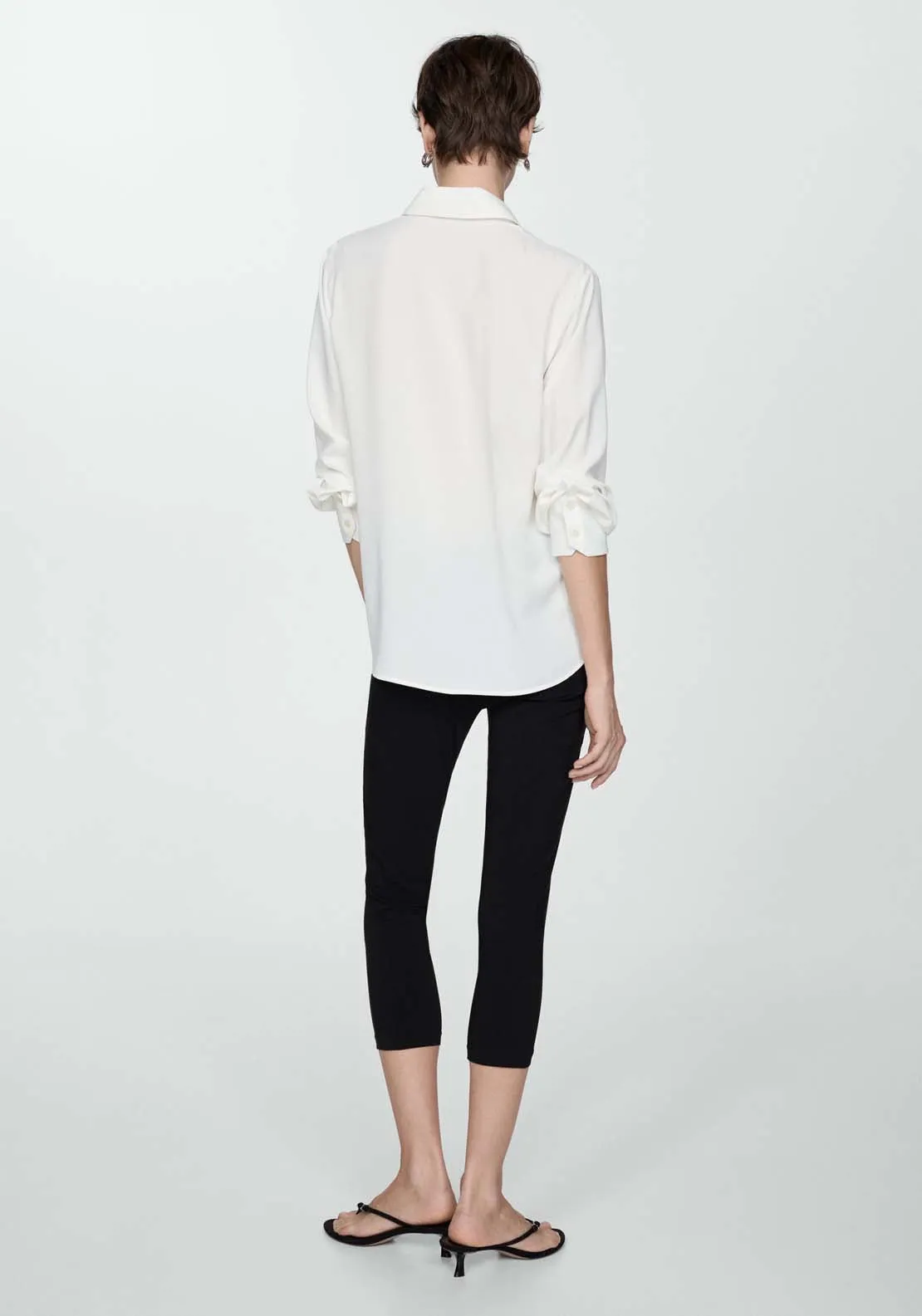 Fluid long-sleeved shirt - Natural