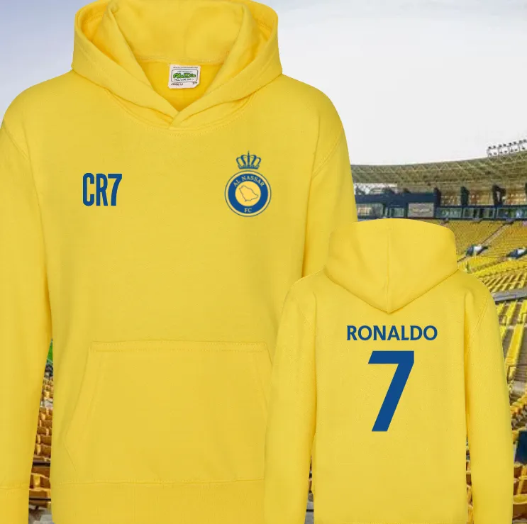 Football Hero Hoodie - Junior (Messi, Ronaldo, Haaland  & Salah