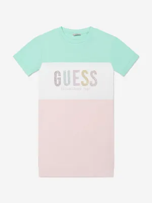 Guess Girls Short Sleeve Logo Dress