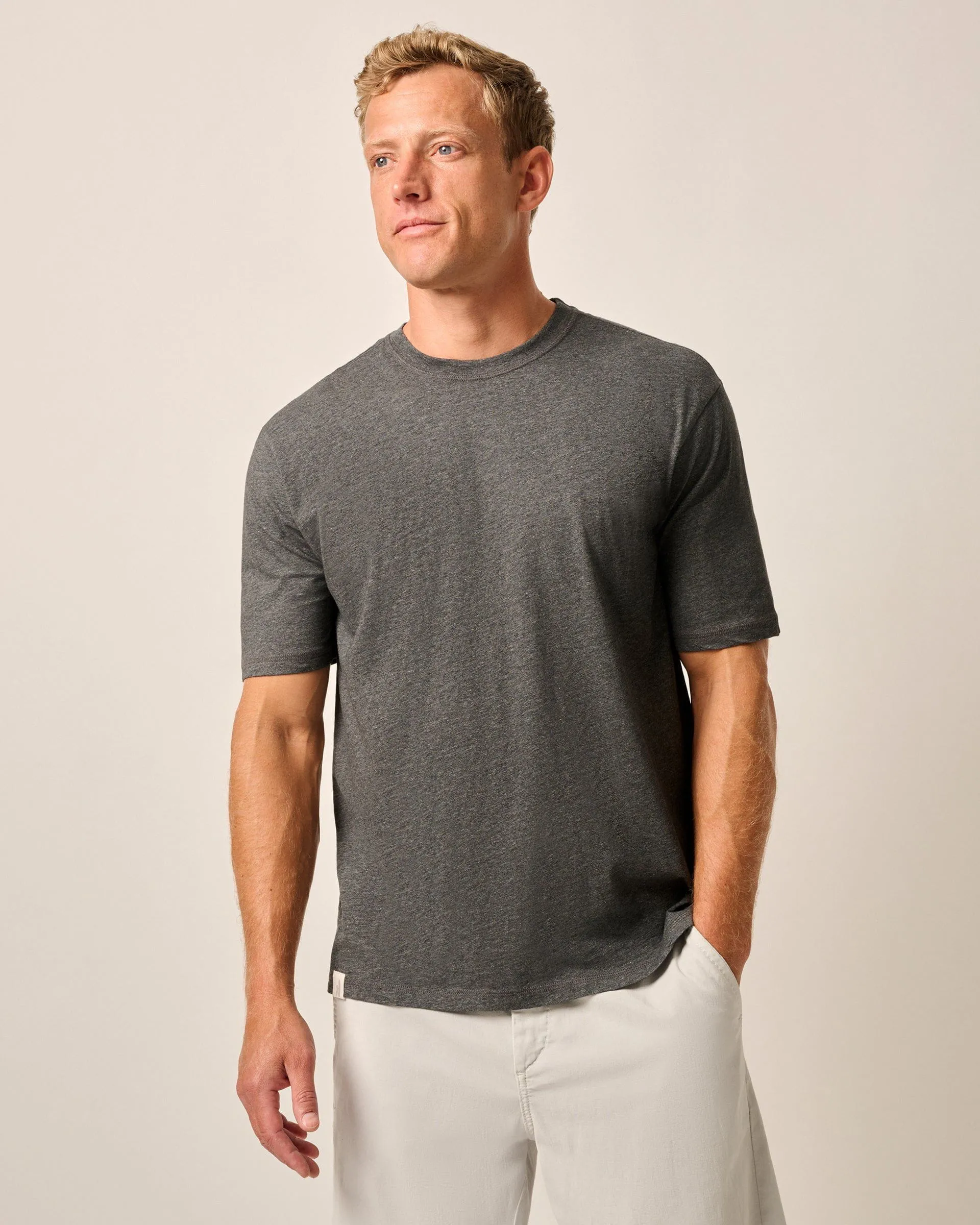 Heathered Spencer Cotton T-Shirt