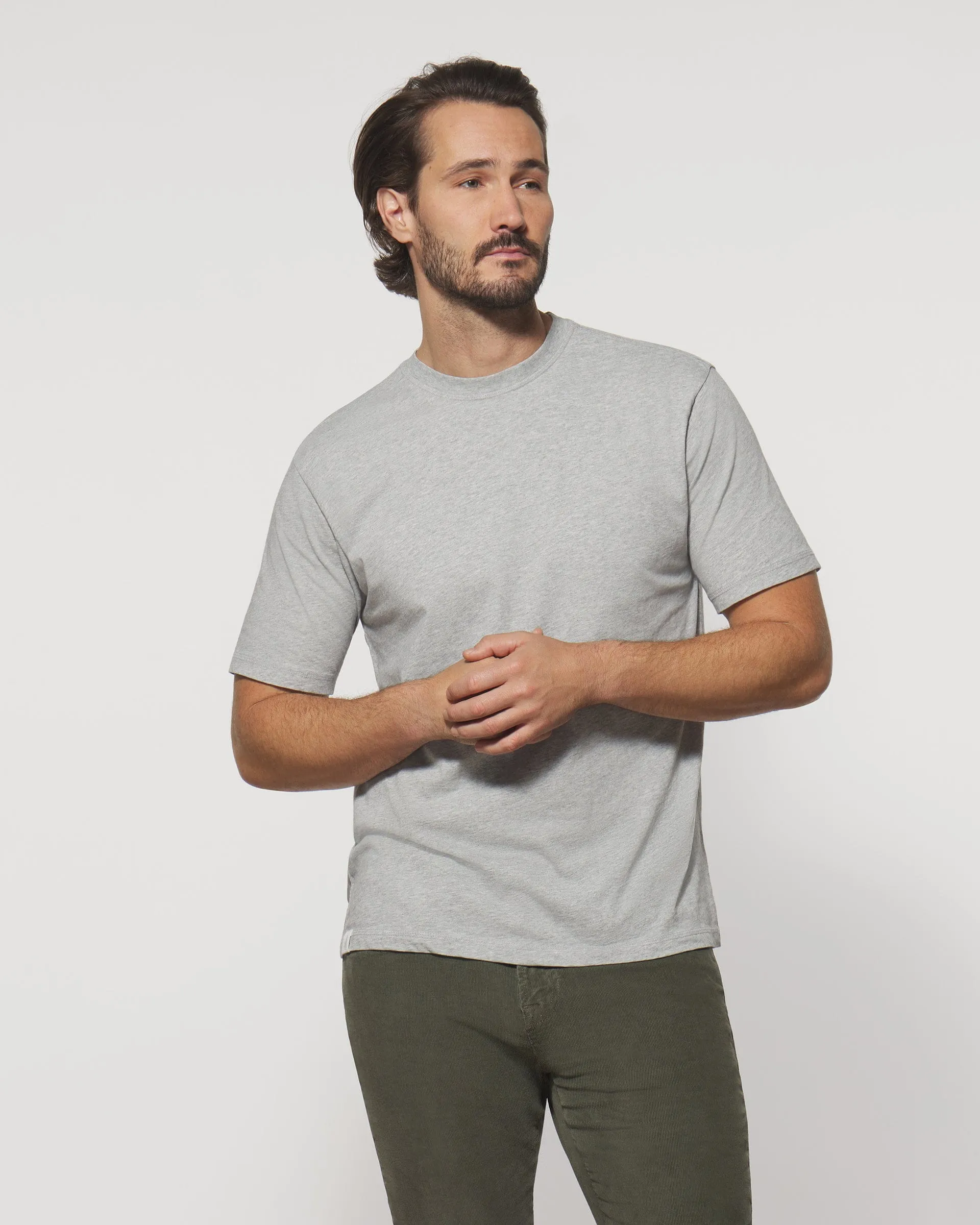 Heathered Spencer Cotton T-Shirt