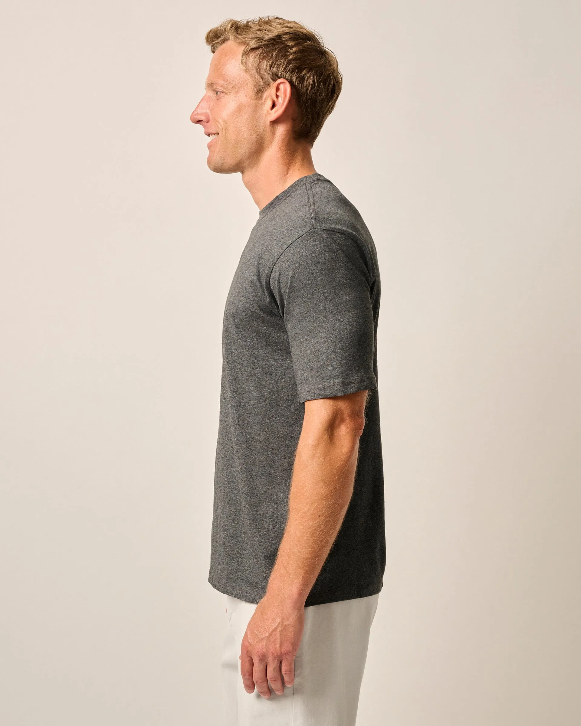 Heathered Spencer Cotton T-Shirt