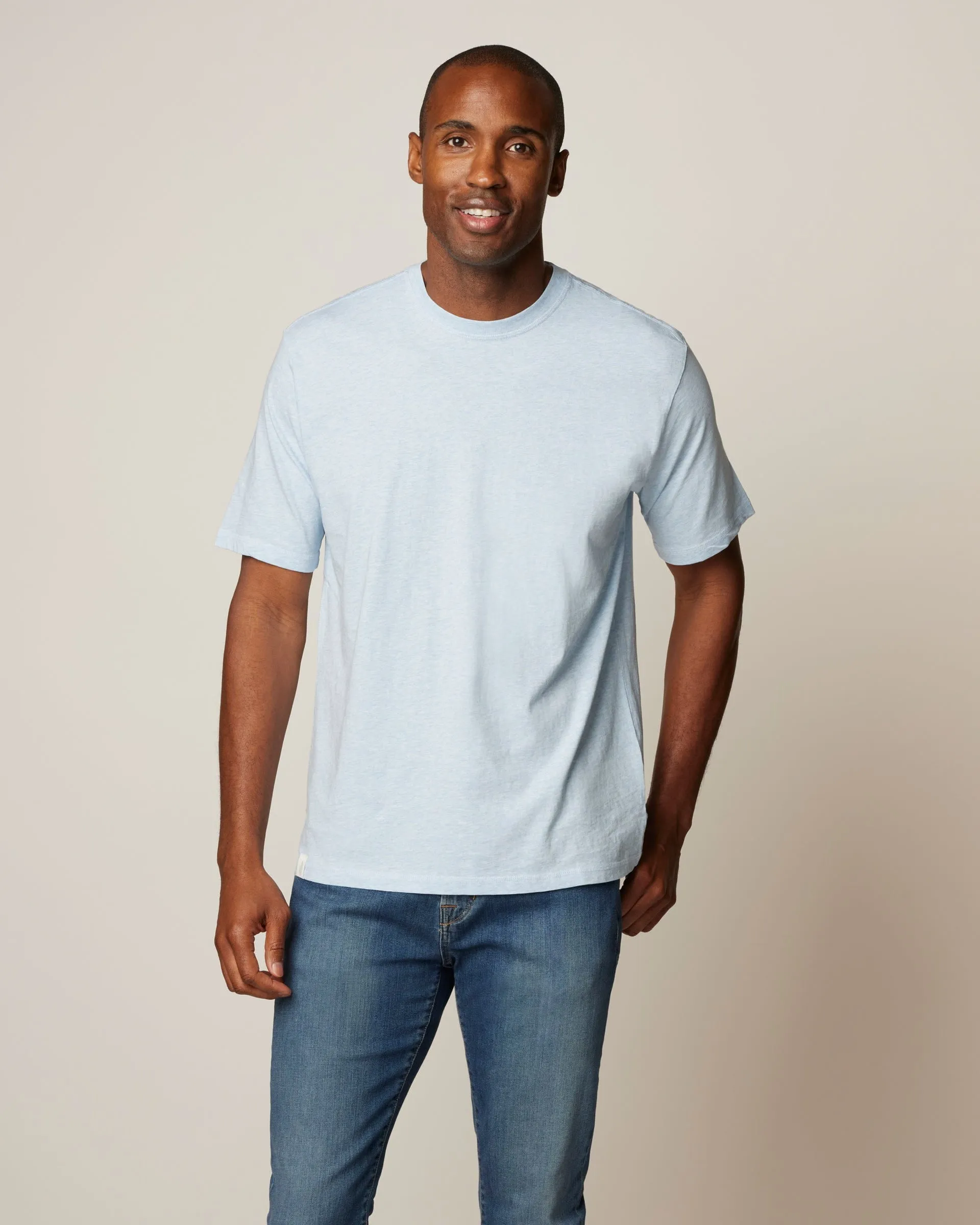 Heathered Spencer Cotton T-Shirt