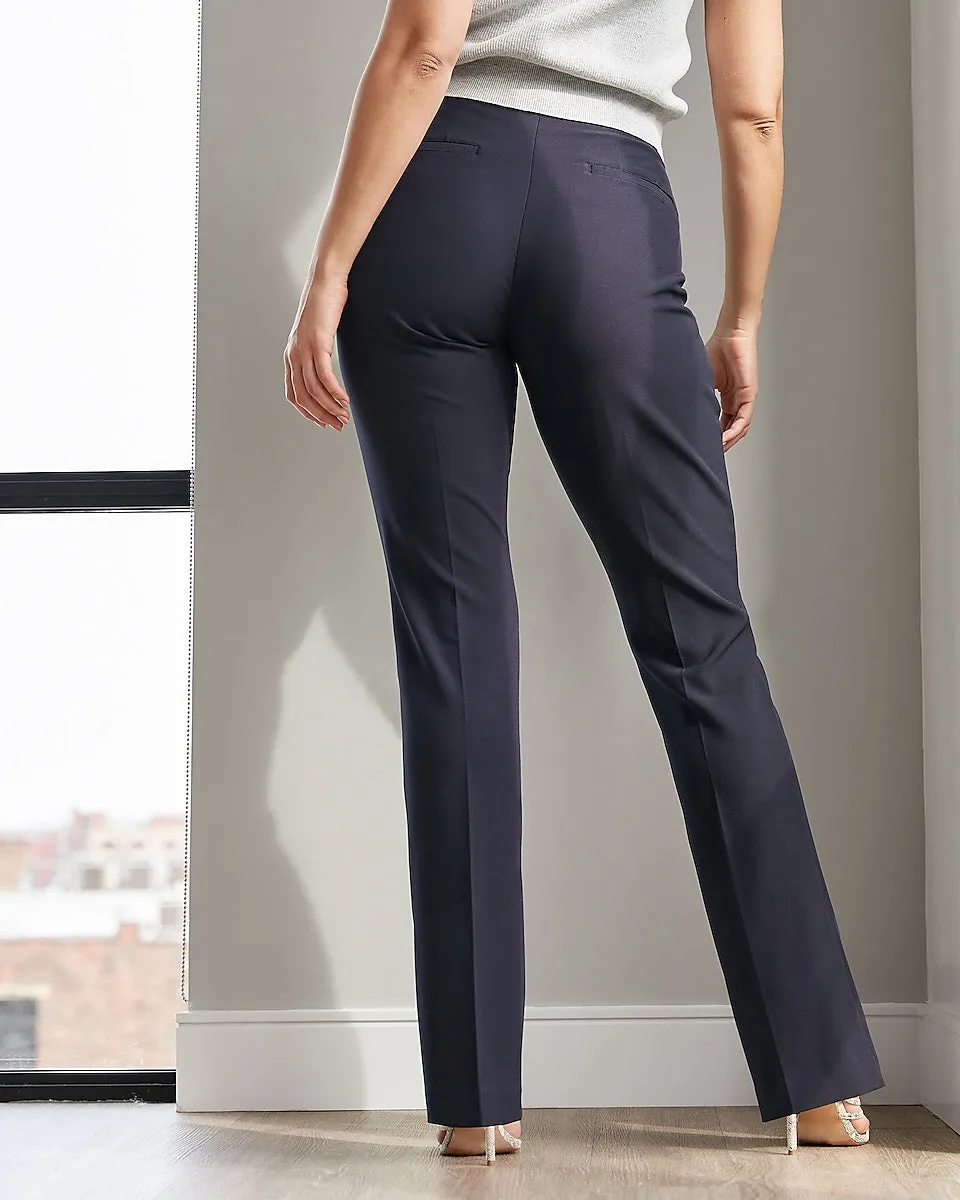 High Waisted Supersoft Twill Curvy Bootcut Pant in Navy Blue