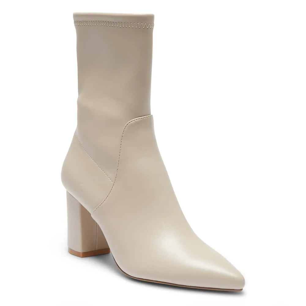 Karly Boot in Nude Stretch Smooth