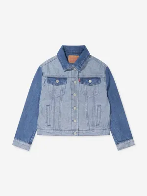 Levi's Wear Girls Inside Out Trucker Jacket in Blue