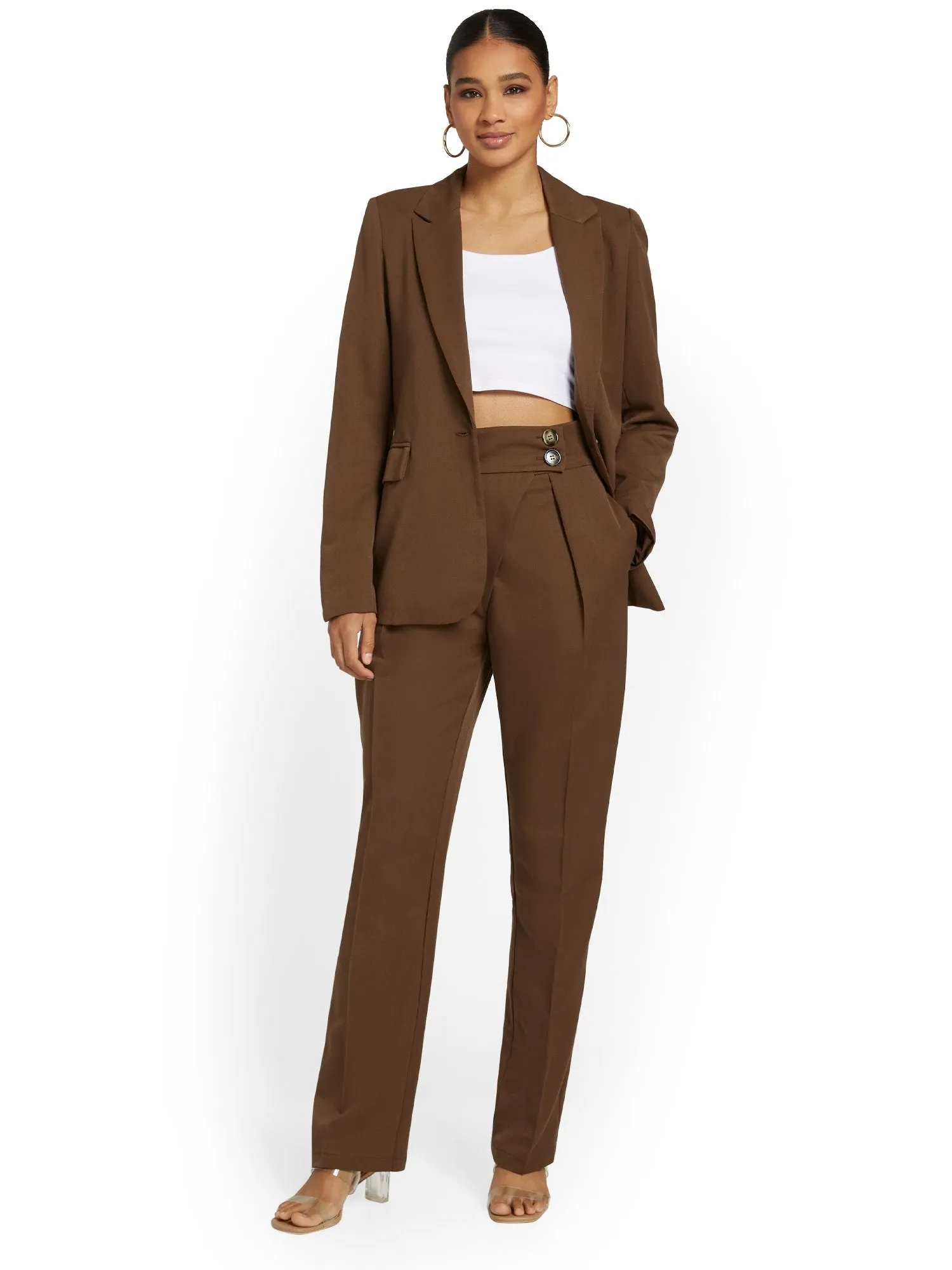 Luxy USA 2-Piece Single-Breasted Blazer & Pant Set - Brands We Love