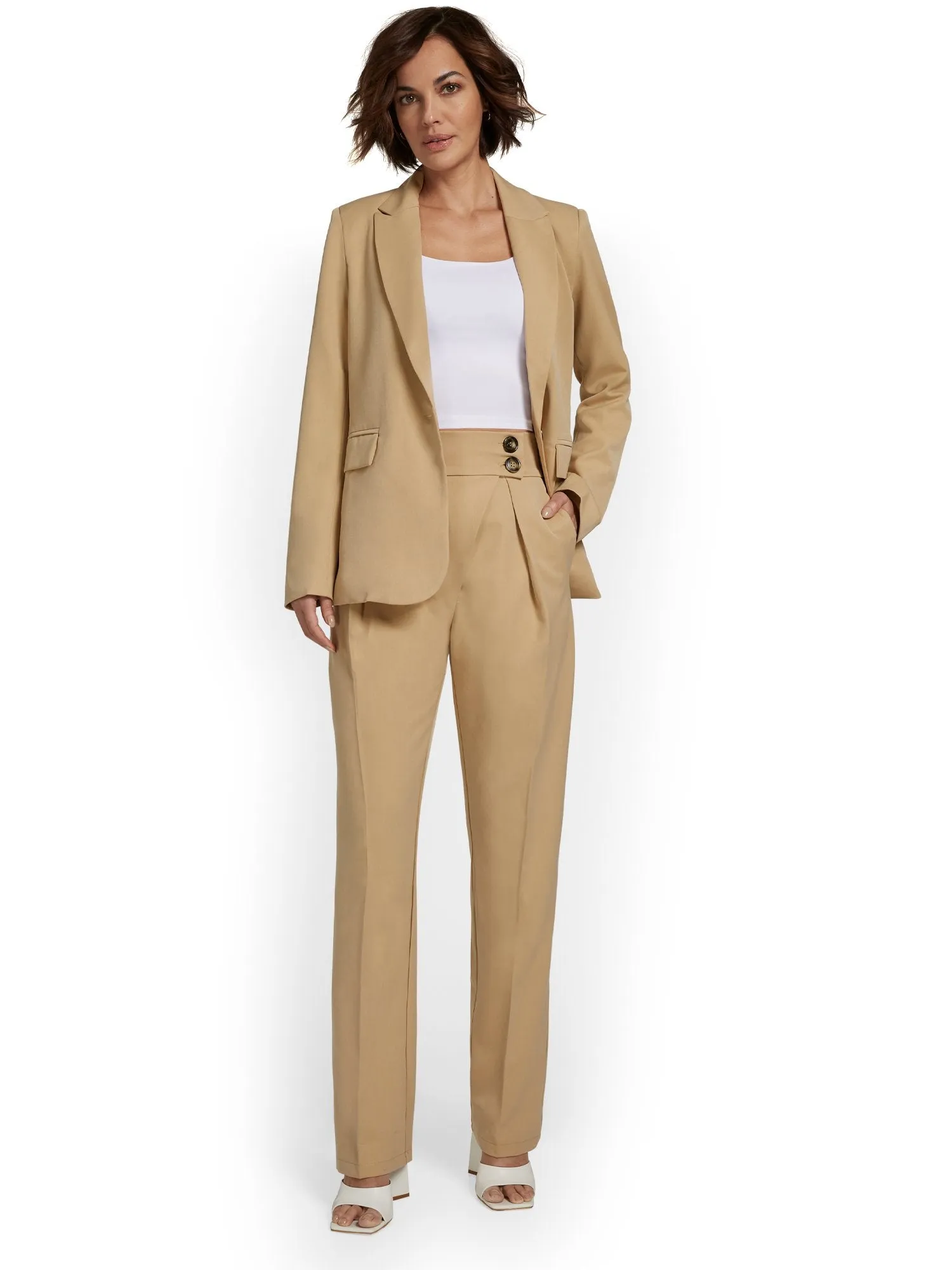 Luxy USA 2-Piece Single-Breasted Blazer & Pant Set - Brands We Love