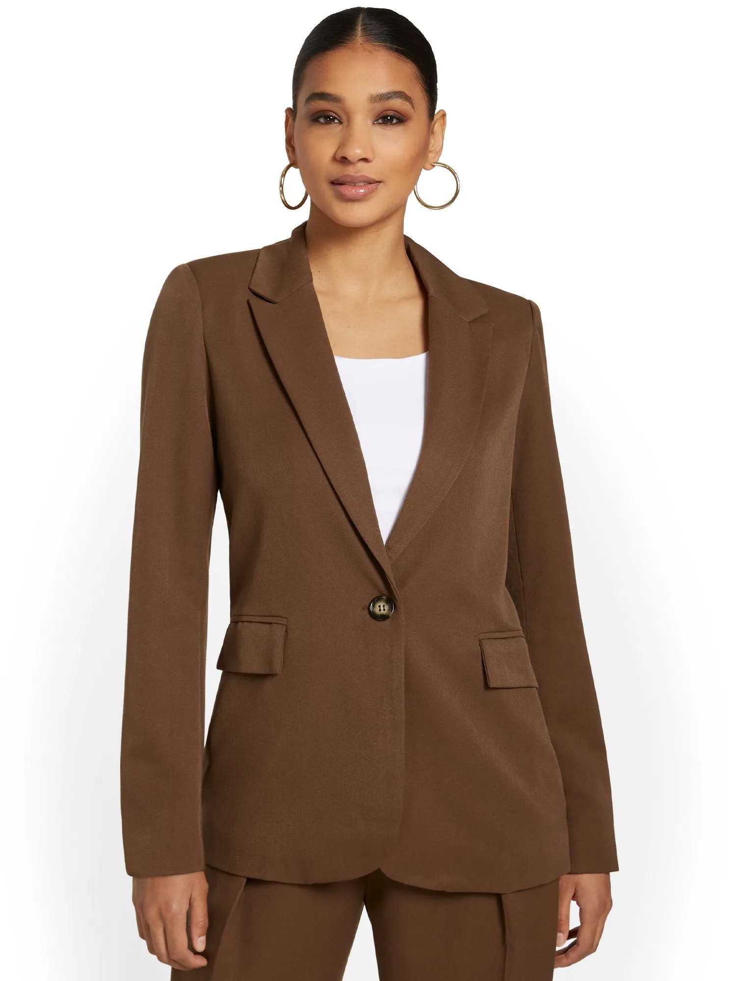 Luxy USA 2-Piece Single-Breasted Blazer & Pant Set - Brands We Love