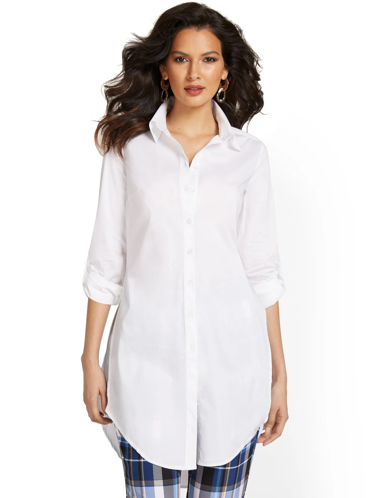 Madison Poplin Tunic Shirt