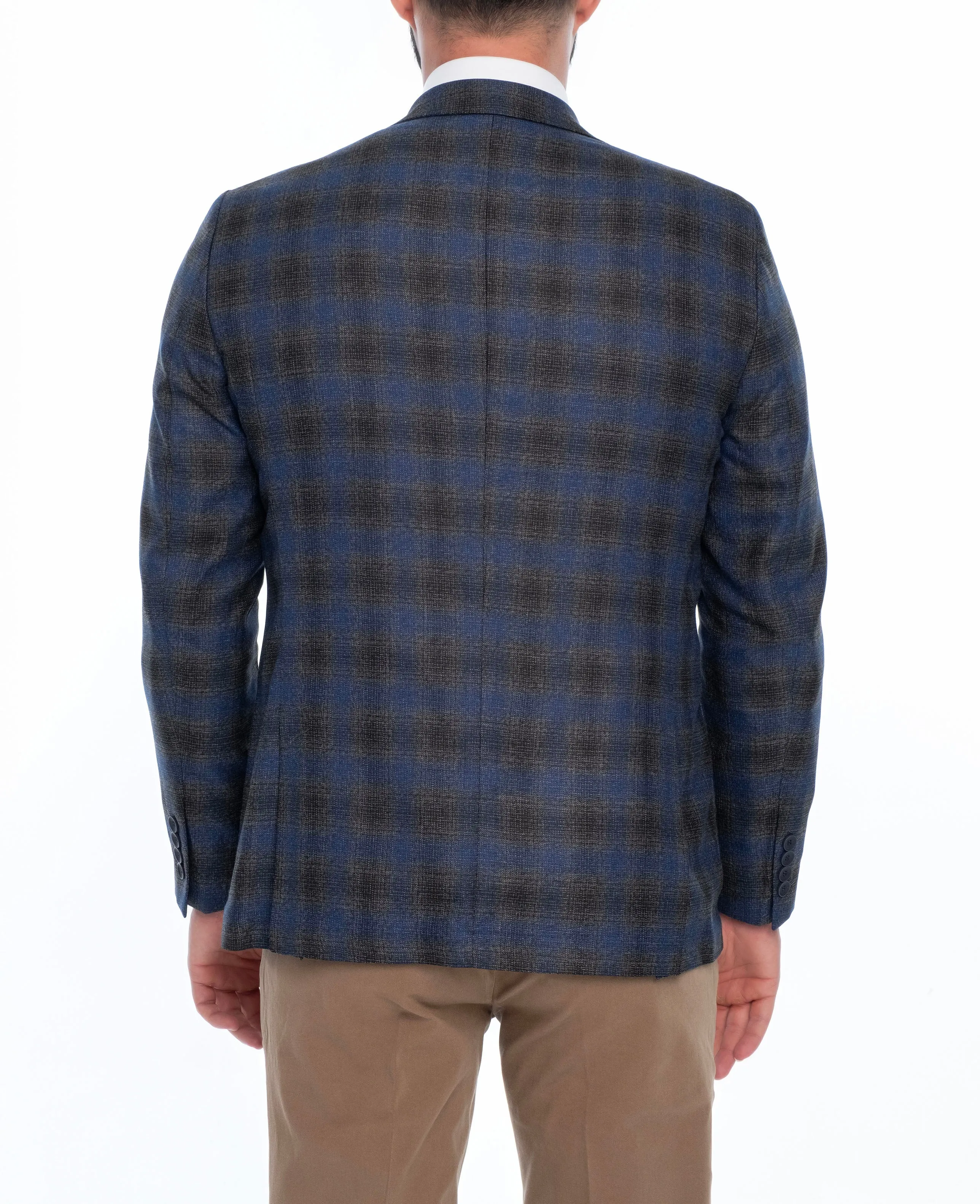 MANGO REGULAR FIT PLAID SPORT COAT