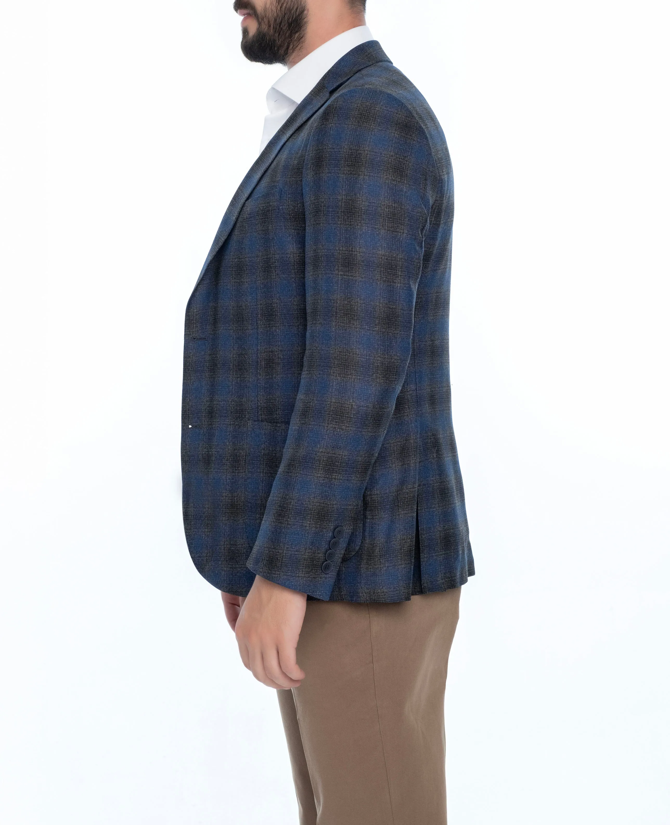 MANGO REGULAR FIT PLAID SPORT COAT