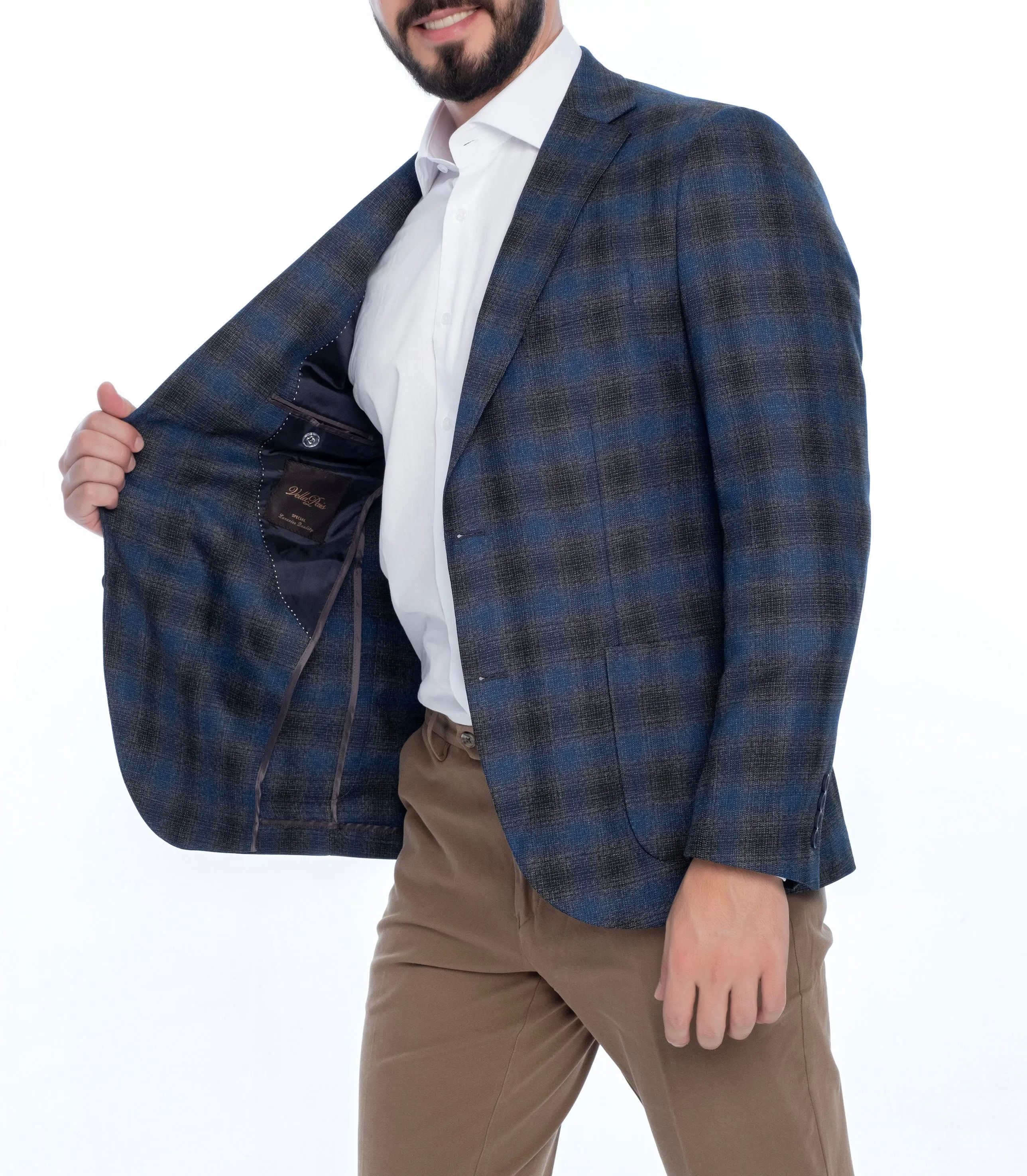 MANGO REGULAR FIT PLAID SPORT COAT