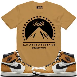 MOVE MOUNTAINS Sneaker Tees Shirt - Jordan Retro 1 Rookie of the Year ROY