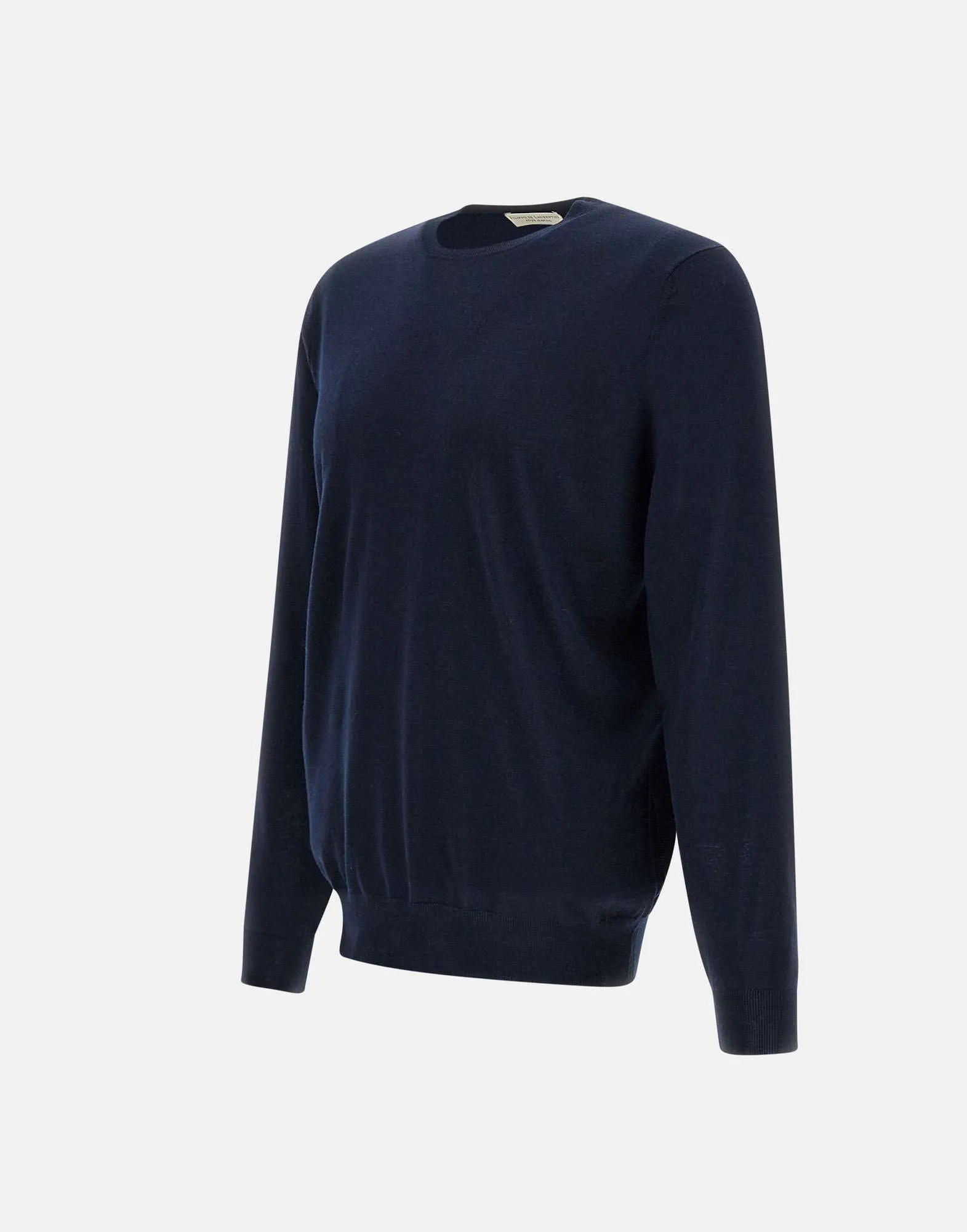 Navy Blue Merino Wool Pullover