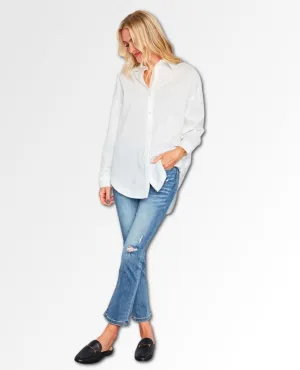 Poppy Top White Long Sleeve