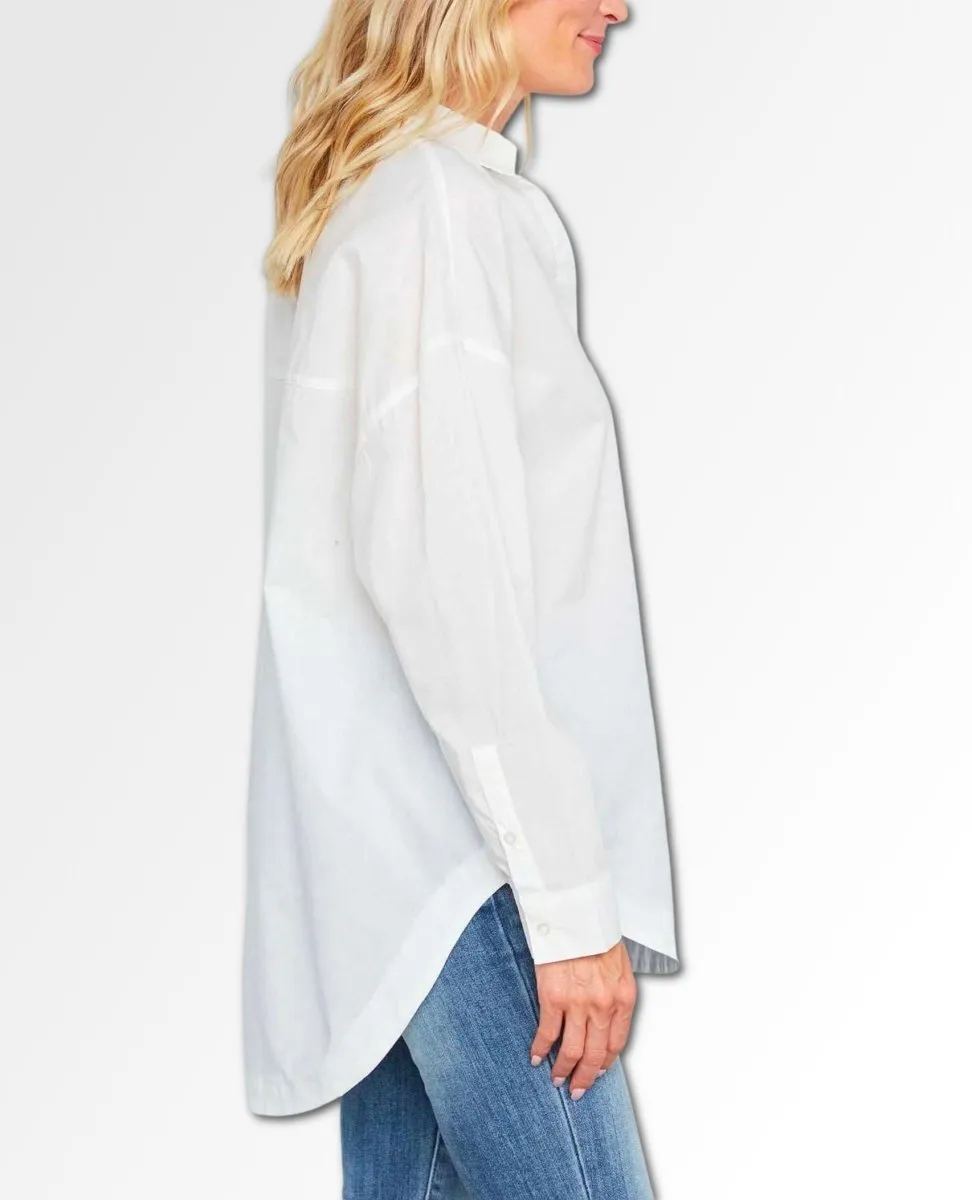 Poppy Top White Long Sleeve