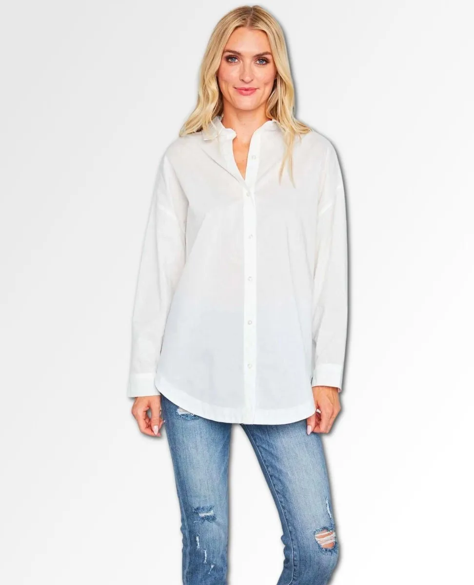 Poppy Top White Long Sleeve