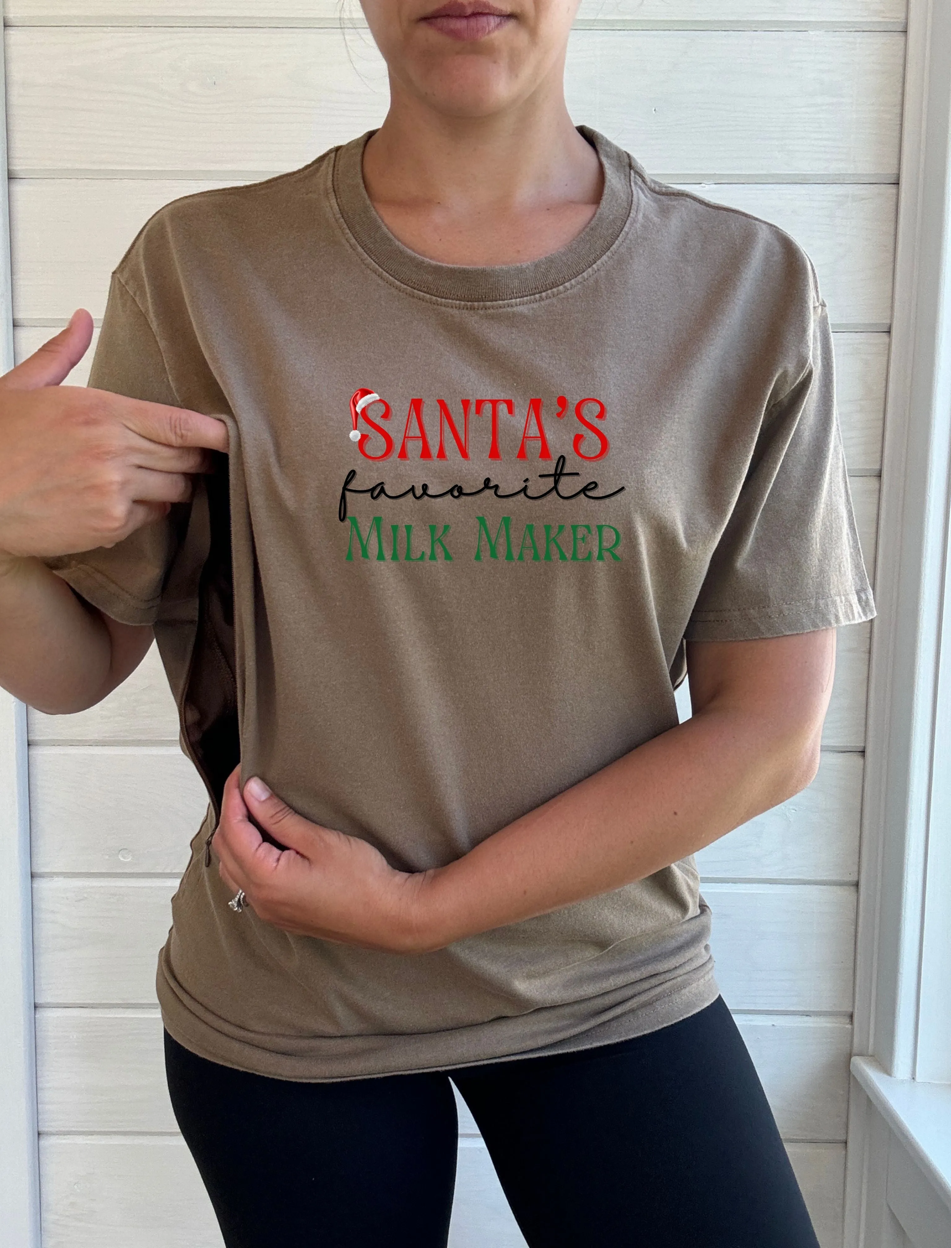 Santa's Favorite Milk Maker Solid Comfort Tee